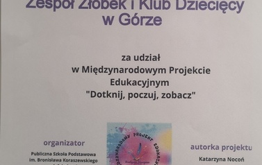 Dotknij poczuj,zobacz
