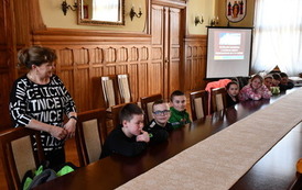 Spotkanie Burmistrz G&oacute;ry z uczniami SP3 9