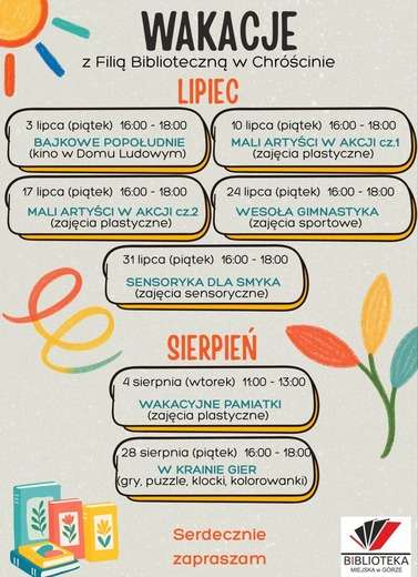 Wakacje z Biblioteką w Chr&oacute;ścinie