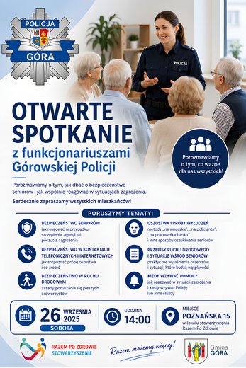 Otwarte spotkanie z funkcjonariuszami G&oacute;rowskiej Policji
