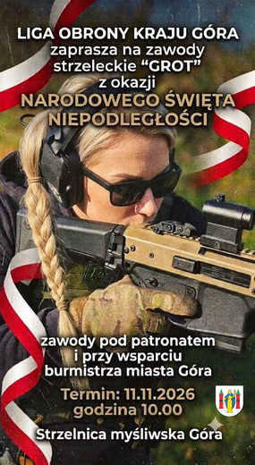Zawody strzeleckie "GROT" z okazji Narodowego Święta Niepodległości