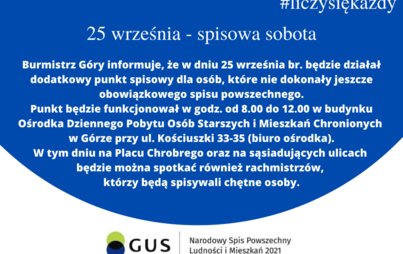 Zdjęcie do 25 września - spisowa sobota