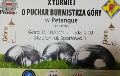 Zdjęcie do Zapraszamy na X Jubileuszowy Turniej o Puchar Burmistrza G&oacute;ry