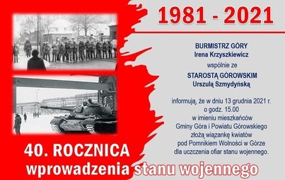 Zdjęcie do 40. rocznica wprowadzenia stanu wojennego