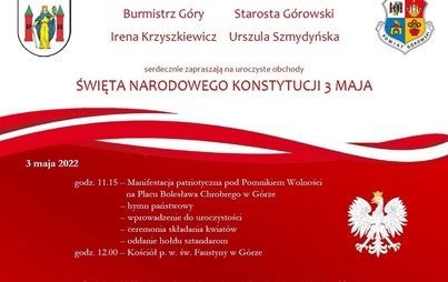 Zdjęcie do OBCHODY ŚWIĘTA KONSTYTUCJI 3 MAJA
