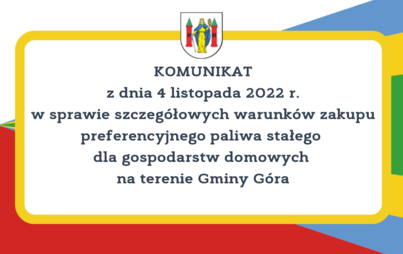 Zdjęcie do Komunikat w sprawie szczeg&oacute;łowych warunk&oacute;w zakupu preferencyjnego paliwa stałego