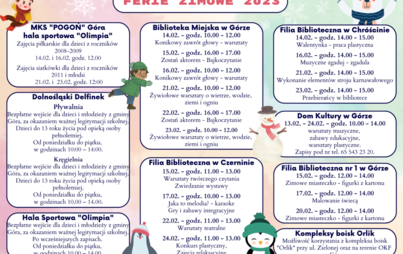 Zdjęcie do Ferie zimowe 2023
