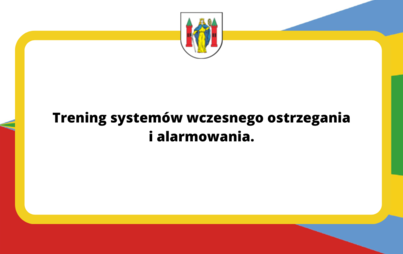 Zdjęcie do Trening systemu alarmowania