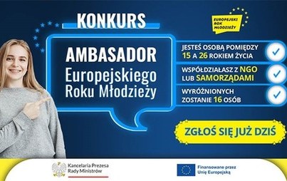 Zdjęcie do AMBASADOR EUROPEJSKIEGO ROKU MŁODZIEŻY