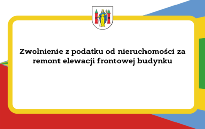 Zdjęcie do Zwolnienie z podatku za wykonanie elewacji