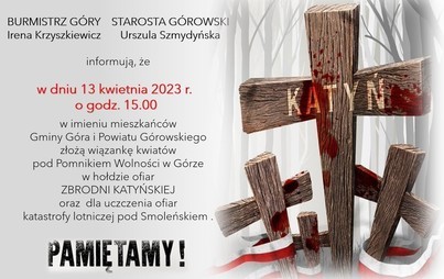 Zdjęcie do Dzień Pamięci Zbrodni Katyńskiej