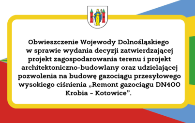 Zdjęcie do Obwieszczenie Wojewody Dolnośląskiego
