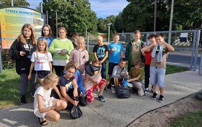 Zdjęcie do 30 AKCJA SPRZĄTANIA ŚWIATA W KL. I-III