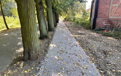 Zdjęcie do Budowa ciągu pieszego prowadzącego na cmentarz parafialny w G&oacute;rze przy ul. Zielonej