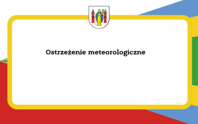 Zdjęcie do Ostrzeżenie meteorologiczne 