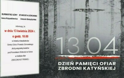 Zdjęcie do Składanie kwiat&oacute;w z okazji Dnia Pamięci Ofiar Zbrodni Katyńskiej