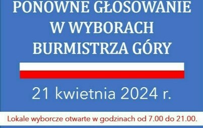 Zdjęcie do Ponowne głosowanie w wyborach Burmistrza G&oacute;ry