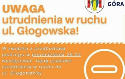 Zdjęcie do Utrudnienia w ruchu - ul. Głogowska!