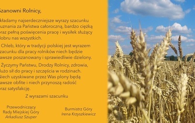Zdjęcie do Życzenia dla rolnik&oacute;w