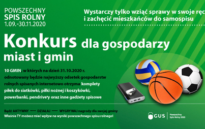 Zdjęcie do Konkurs w ramach Powszechnego Spisu Rolnego 2020