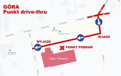 Zdjęcie do Punkt wymaz&oacute;w Drive Thru w G&oacute;rze czynny r&oacute;wnież w soboty