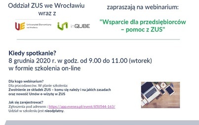 Zdjęcie do "Wsparcie dla przedsiębiorc&oacute;w - pomoc z ZUS"