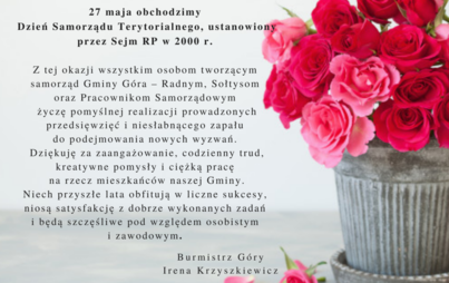 Zdjęcie do 27 maja - Dzień Samorządu Terytorialnego