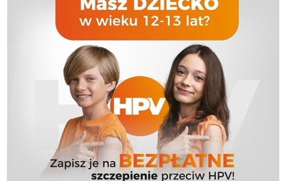 Zdjęcie do Zachęcamy do szczepień dzieci przeciwko HPV 