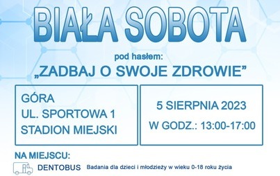 Zdjęcie do Biała sobota - zapraszamy na bezpłatne badania