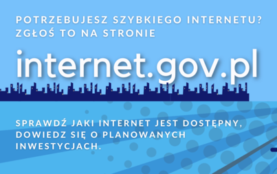 Zdjęcie do Potrzebujesz szybkiego internetu? Zgłoś to!