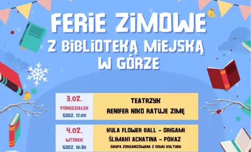 Zdjęcie do Ferie z Biblioteką Miejską