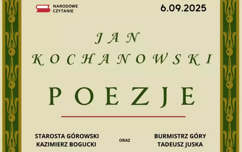 Narodowe Czytanie 2025 - Urząd Miasta i Gminy w Górze