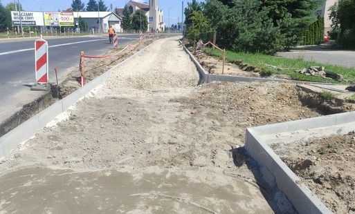 Zdjęcie do Postęp prac przy al. Jagiellon&oacute;w w G&oacute;rze