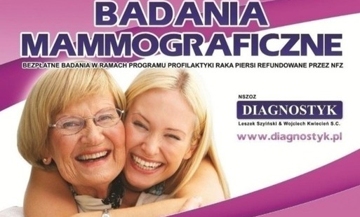 Zdjęcie do Bezpłatne badania mammograficzne