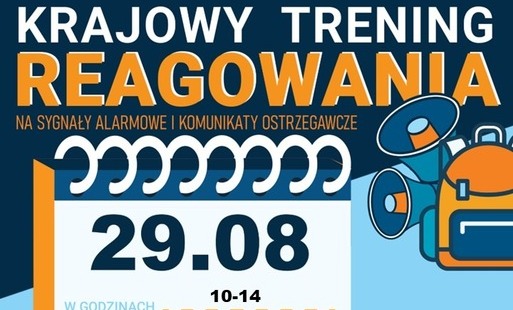 Zdjęcie do 29 sierpnia przyjdź na Krajowy Trening Reagowania!