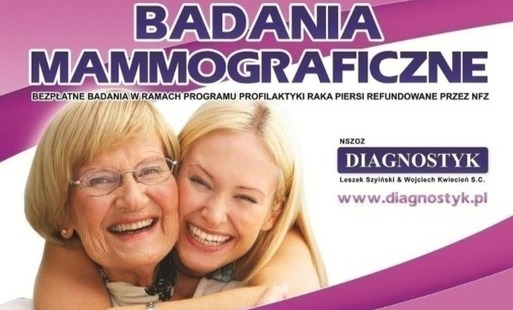 Zdjęcie do Bezpłatne badania mammograficzne