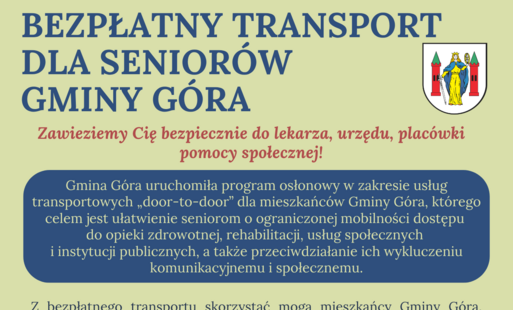 Zdjęcie do Bezpłatny transport dla senior&oacute;w w Gminie G&oacute;ra